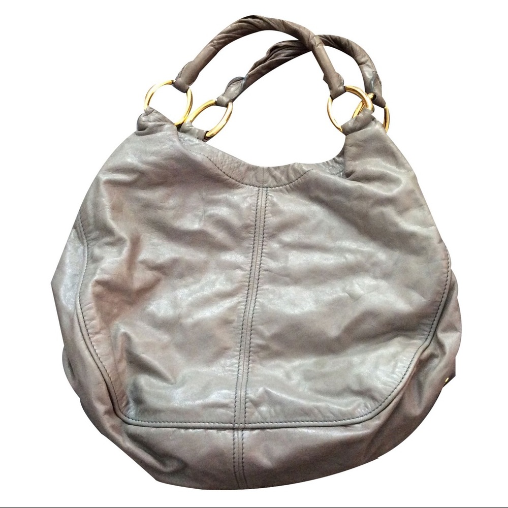 MIU MIU Glazed Leather Hobo. EUC